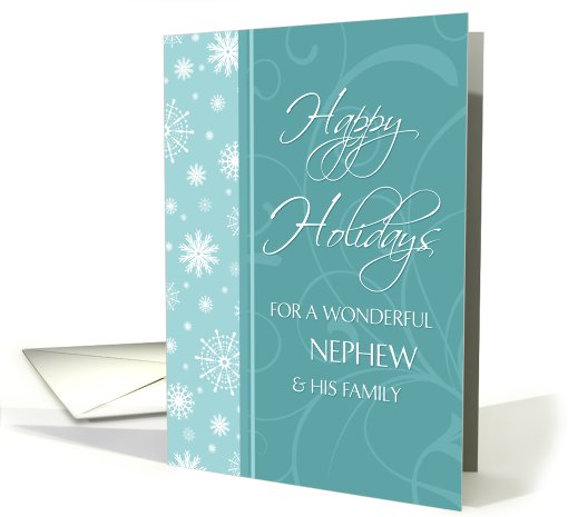 Happy Holidays Christmas for Nephew & Family Card -... (704970)