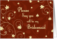 Bridesmaid...