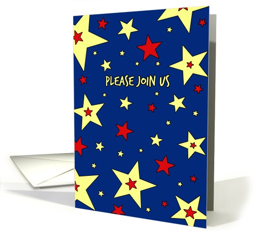 Business New Year's Eve Party Invitation Card - Colorful Stars card