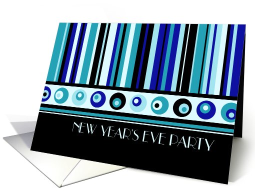 Business New Year's Eve Party Invitation Card - Blue &... (719600)