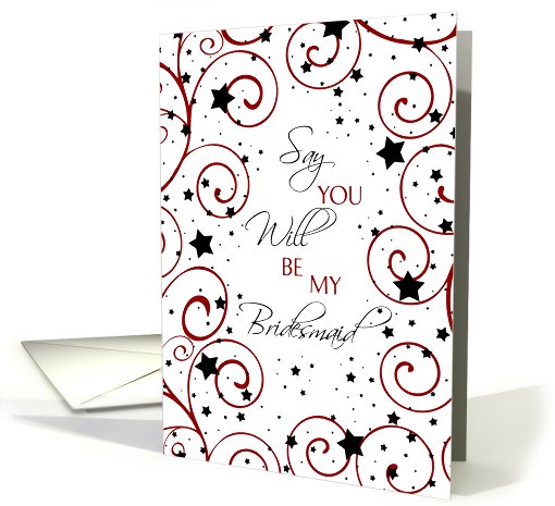 Bridesmaid New Year's Eve Wedding Invitation Card - Stars... (720795)