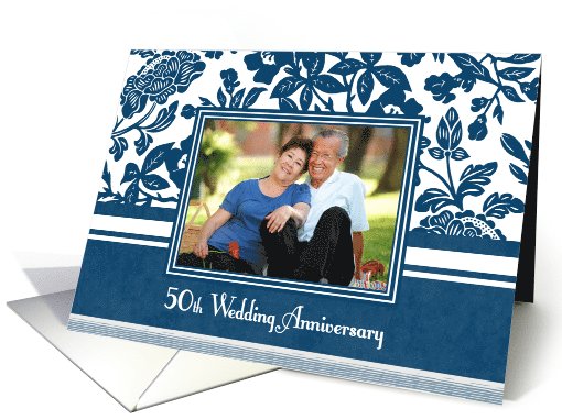 50th Wedding Anniversary Party Invitation Photo Card -... (727026)