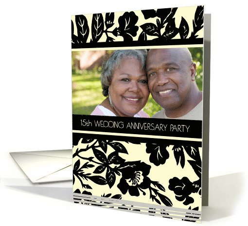 15th Wedding Anniversary Party Invitation Photo Card -... (727029)