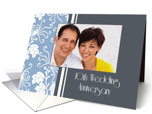 10th Wedding Anniversary Party Invitation Photo Card -... (728507)