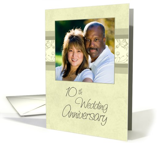 10th Wedding Anniversary Party Invitation Photo Card -... (728510)