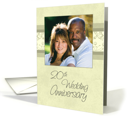 20th Wedding Anniversary Party Invitation Photo Card -... (728511)