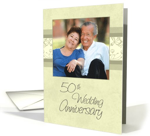 50th Wedding Anniversary Party Invitation Photo Card -... (728512)