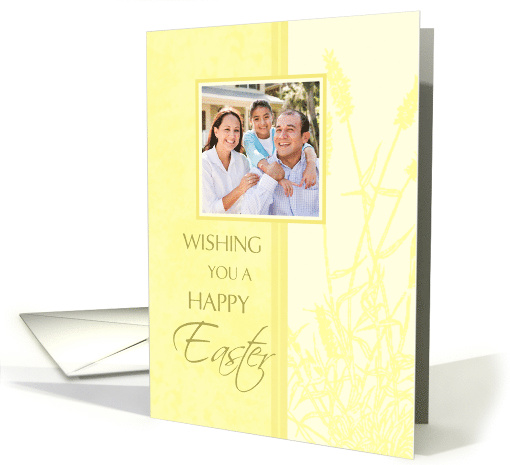 Happy Easter Photo Card - Pastel Yellow card (734639)