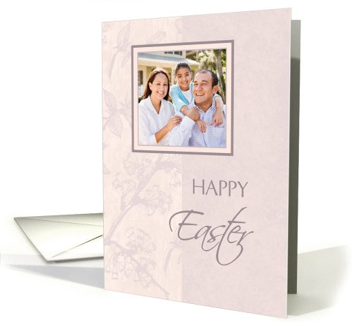 Happy Easter Photo Card - Pink Floral card (734668)