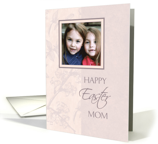 Happy Easter Mom Photo Card - Pink Floral card (734671)