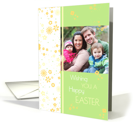 Happy Easter Photo Card - Spring Flowers card (734738)