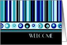 Welcome to the Club / Group - Blue Stripes card