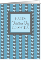 Happy Valentine’s Day for Grandpa - Blue Hearts card