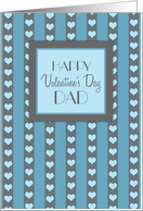 Happy Valentine’s Day for Dad - Blue Hearts card