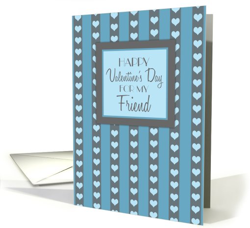 Happy Valentine's Day for Friend - Blue Hearts card (746366)