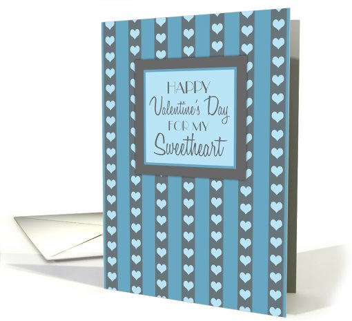Happy Valentine's Day for Boyfriend - Blue Hearts card (746372)