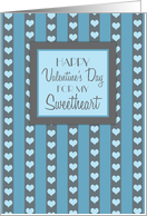 Happy Valentine’s Day for Boyfriend - Blue Hearts card