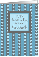 Happy Valentine’s Day for Fiance - Blue Hearts card