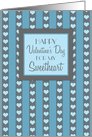 Happy Valentine’s Day for Fiance - Blue Hearts card