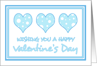 Happy Valentine’s Day for Co-worker - Blue Hearts card