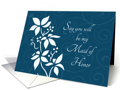 Will you be my Maid of Honor Best Friend Invitation -... (763781)