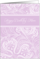 Happy Birthday Mom from Daughter - Lavender Floral card