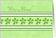 Change of Address - Green Stripes card
