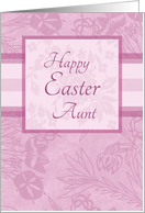 Happy Easter Aunt - Pink Floral card