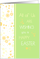 Happy Easter from our House to Yours - Colorful Flowers card