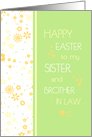 Happy Easter for Sister and Brother in Law - Colorful Flowers card