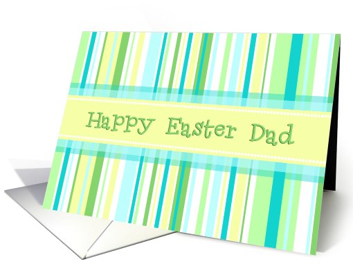 Happy Easter Dad - Spring Stripes card (773032)