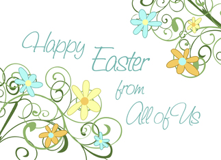 Happy Easter Business from Group - Spring Flowers