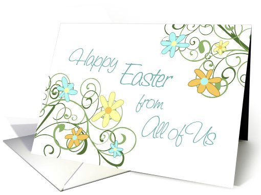 Happy Easter from Our Home to Yours - Spring Flowers card (774642)