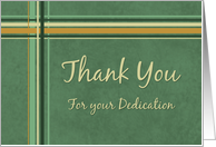 Employee Appreciation - Green Stripes card