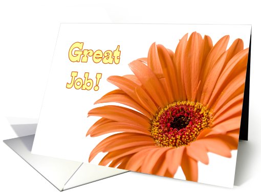 Employee Appreciation - Orange Flower card (775823)