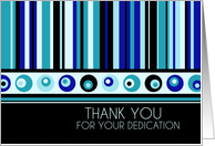 Happy Administrative Professionals Day - Blue Stripes card