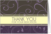 Employee Appreciation - Purple Swirls card