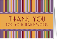 Employee Appreciation - Colorful Stripes card