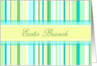 Easter Brunch Invitation - Spring Stripes card