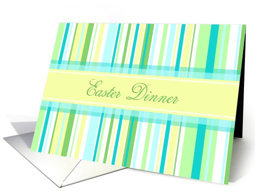 Easter Dinner Invitation - Spring Stripes card (779516)