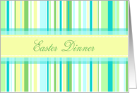 Easter Dinner Invitation - Spring Stripes card