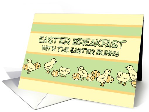 Easter Breakfast with the Easter Bunny Invitation - Yellow... (782785)
