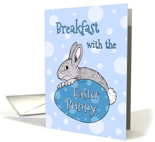 Easter Breakfast with the Easter Bunny Invitation - Blue... (782899)
