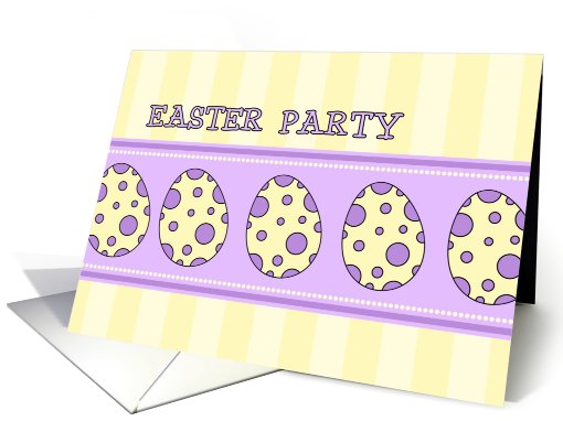 Easter Party Invitation - Easter Eggs card (783325)