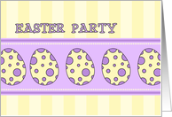 Easter Party Invitation - Easter Eggs card