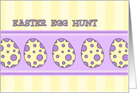 Easter Egg Hunt Invitation - Easter Eggs card