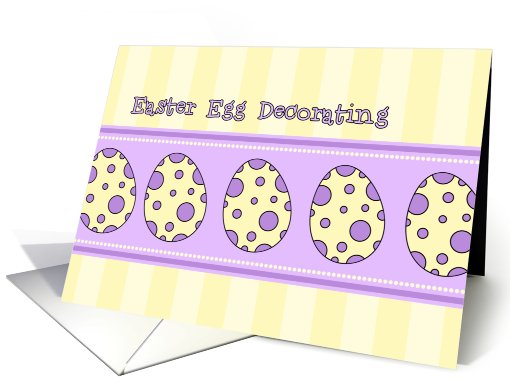 Easter Egg Decorating Party Invitation - Easter Eggs card (783327)