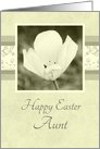 Happy Easter for Aunt - White Flower card