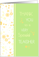 Teacher Appreciation Day - Spring Flowers card
