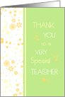 Teacher Thank You - Spring Flowers card